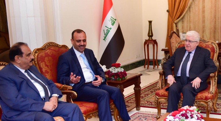 معصوم  يلتقي محافظ النجف