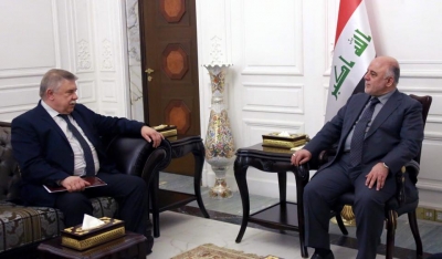 العبادي ومورغونوف يبحثان تعزيز التعاون بين العراق وروسيا