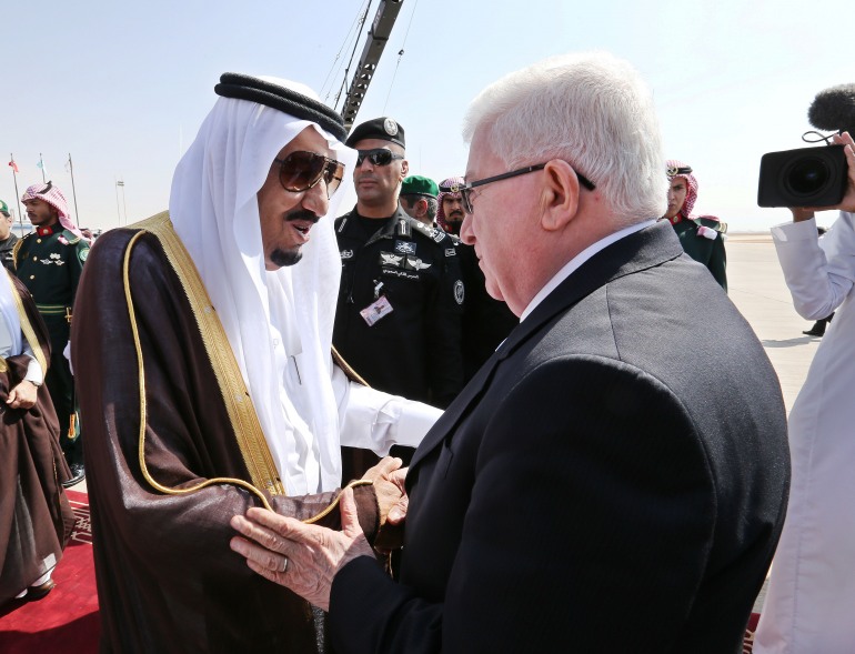 الرئيس العراقي يصل الرياض