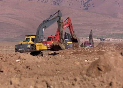 البيش مركه :حفر خنادق حول سنجار