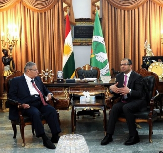 الجبوري يزور طالباني للاطمئنان على صحته