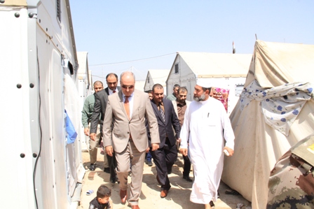 الجميلي يزور مخميات بزيبز