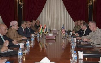 البرزاني ودانفورد يبحثان معركة تحرير الموصل