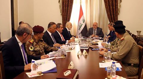 العبادي يترأس اجتماعا للامن الوطني لبحث سير العمليات العسكرية