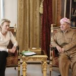 لاين تدعو برزاني الى تجنب المشاكل ما بعد تحرير الموصل