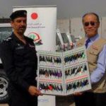 اليابان تهدي الشرطة المجتمعية 28 سيارة ذات الدفع الرباعي