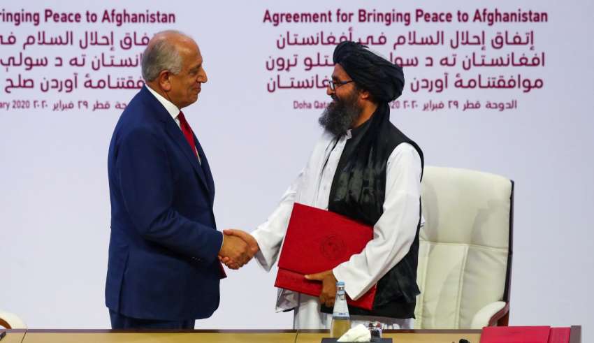 اتفاق بين الولايات المتحدة وحركة طالبان لإحلال السلام في إفغانستان