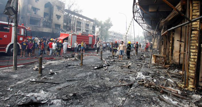 مصدر أمني:مقتل وإصابة 101شخصا بانفجار حزامين ناسفين وسط بغداد