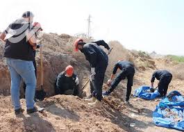مسؤول محلي:مقبرة الإسحاقي تضم رفات المعدومين من قبل ميليشيا الحشد الشعبي