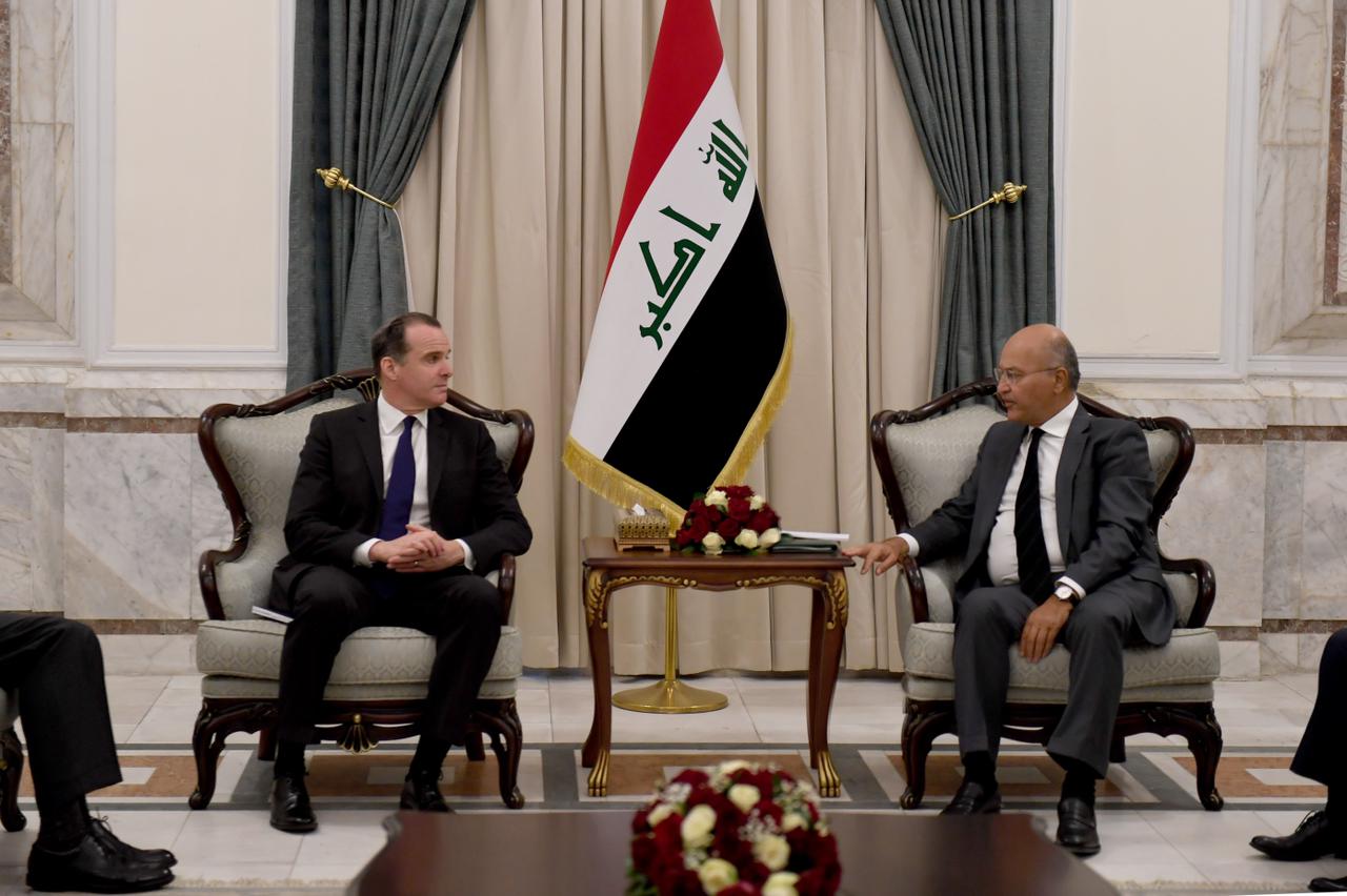 صالح ومكغورك يبحثان تعزيز أمن واستقرار العراق