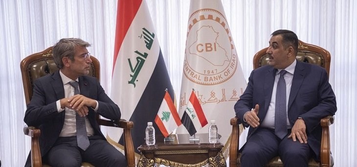 محافظ البنك ووزير الطاقة اللبناني يؤكدان على تعزيز العلاقات المصرفية بين البلدين