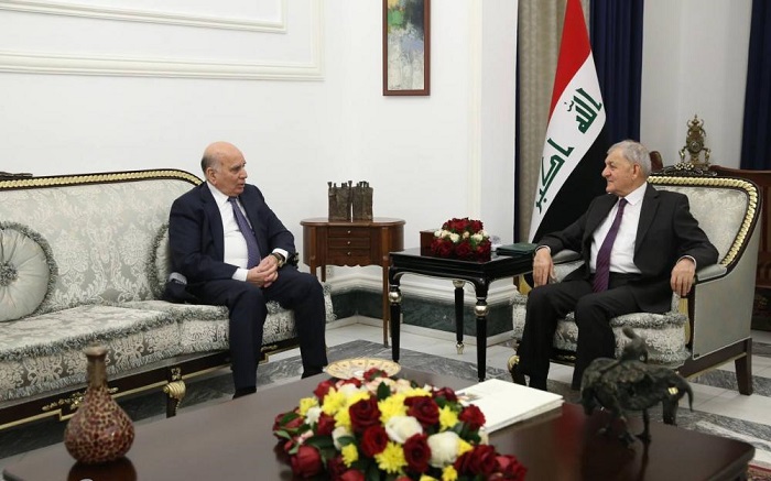 الرئيس رشيد ووزير الخارجية يؤكدا ن على مشاركة العراق الفعالة في مؤتمر المناخ