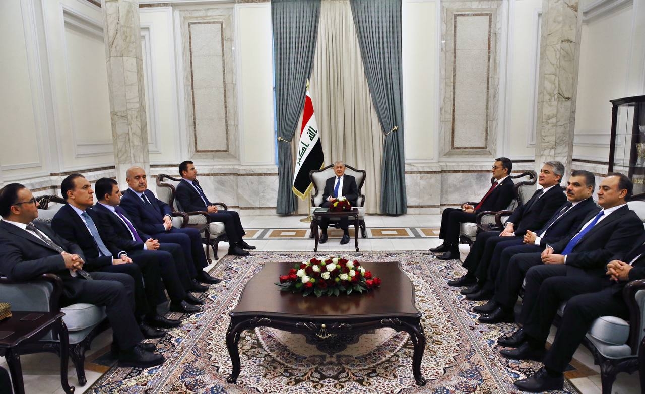 رشيد لوفد الإقليم:تعزيز الحوار بين بغداد وأربيل كفيل بحل المشاكل العالقة