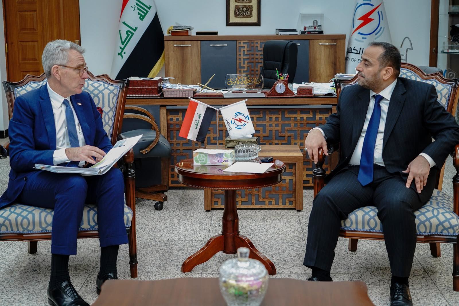 إتفاق عراقي أمريكي على دعم المنظومة الكهربائية بـ(3000) ميغاواط