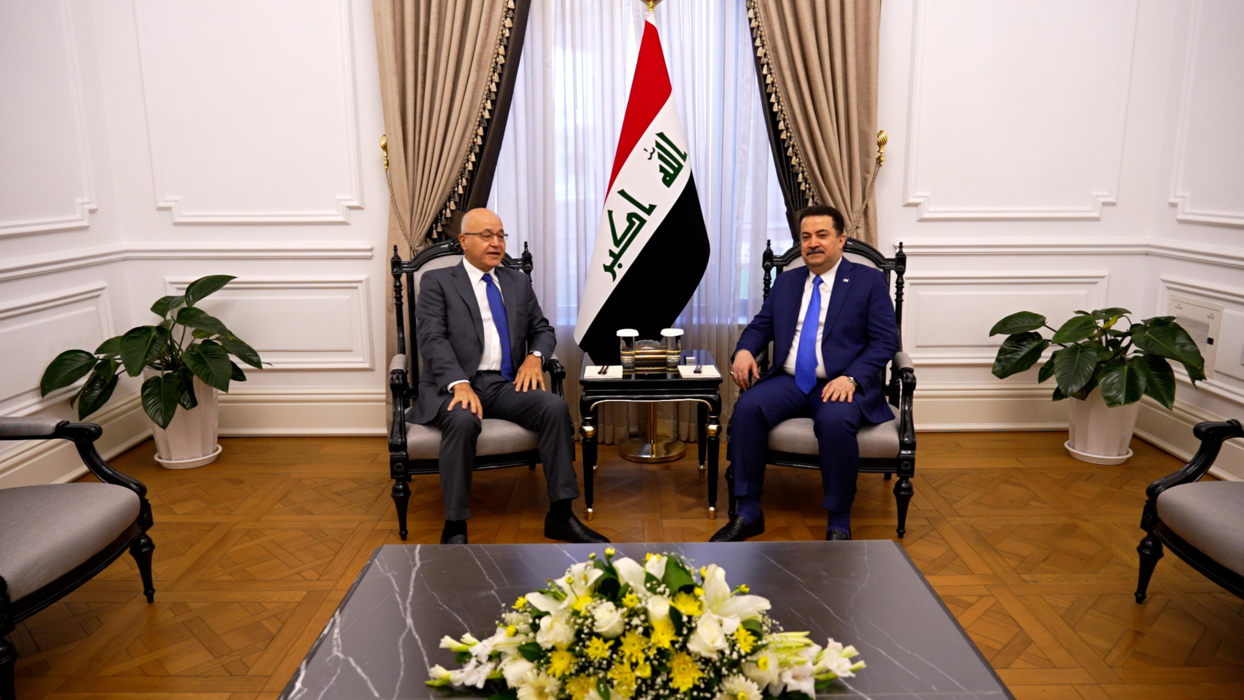 السوداني وصالح يؤكدان على حماية النظام السياسي