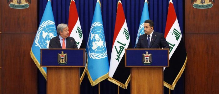 السوداني وغوتيريش يعلنان انتهاء عمل “يونامي “في العراق