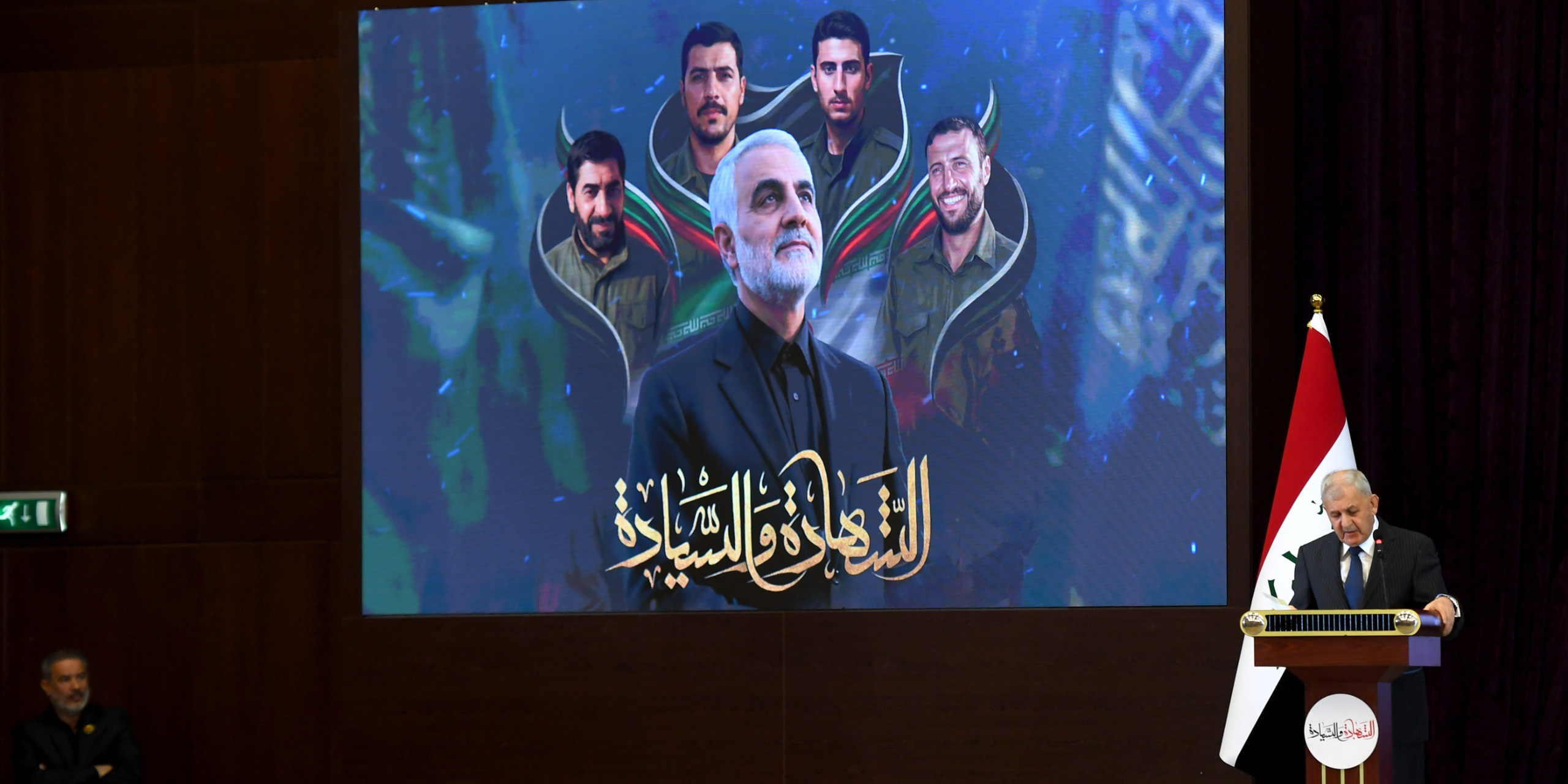 الرئيس رشيد: ” استشهاد” قاسم سليماني ومواطنه المهندس خسارة كبيرة للعراق”!!