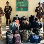 قوات الحدود تلقي القبض على (22) متسللاً آسيوياً قادمين من العمق الإيراني