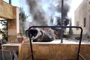 إسقاط صاروخين  إيرانيين استهدف الأراضي الأردنية