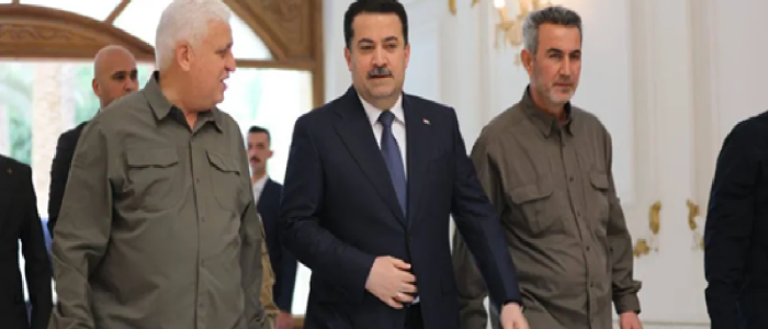 مصادر حشدوية:زعماء الفصائل أبلغوا السوداني وزعماء الإطار بمواصلة الحرب ضد أمريكا وإسرائيل