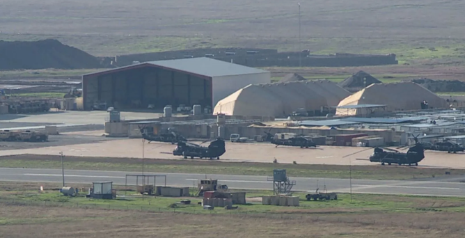 مصدر عسكري: استهداف قاعدة الحرير الأمريكية في أربيل من قبل إيران بعدة صواريخ