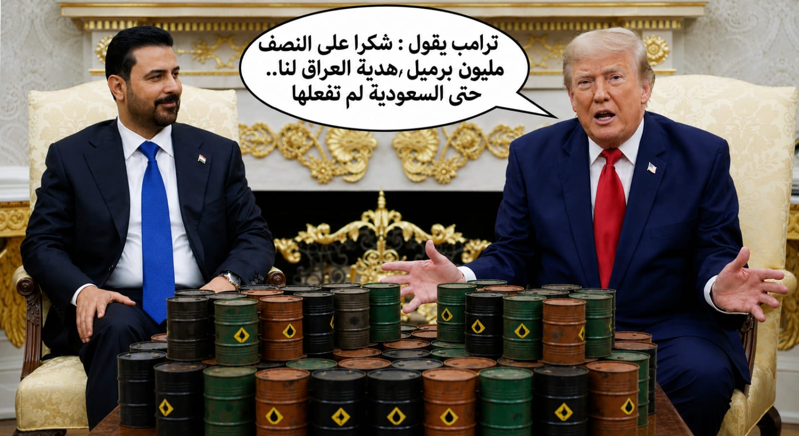 ترامب يشكر العراق: “نصف مليون برميل يومياً”.. والرياض لم تفعلها!
